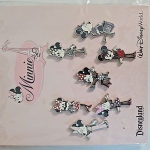 Disney Parks Disney Pin Traders Minnie Mouse In Paris Pin Set (7pc Set)